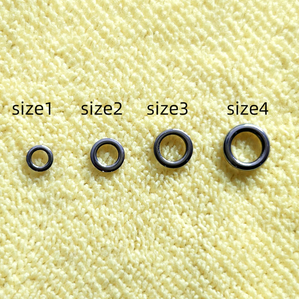 Fishing Lure Accessories - DNDYUJU 50 stücke Angeln Solide Ring