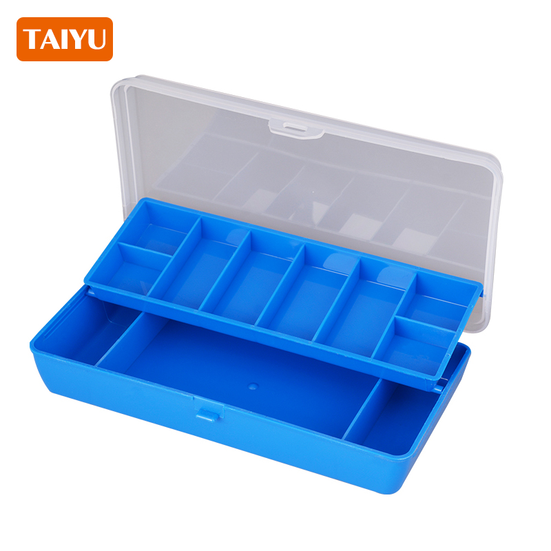 Fishing Lure Soft Plastic - TAIYU Tragbare Angelgerät-Box, 11 Fächer, doppelstöckiger