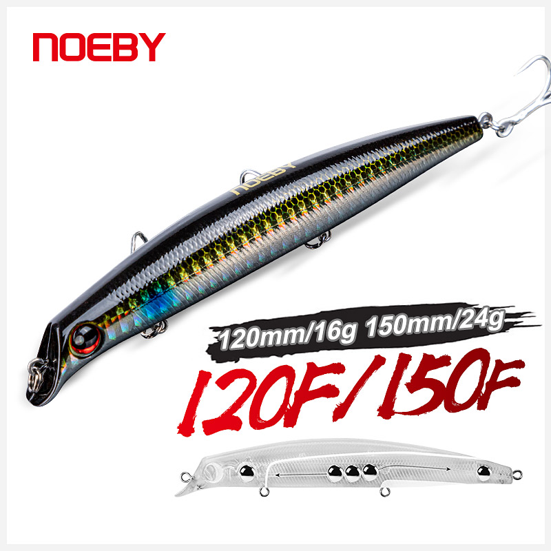 Fishing Lure Topwater - NOEBY Sasuke Minnow Angelköder, 12 cm,