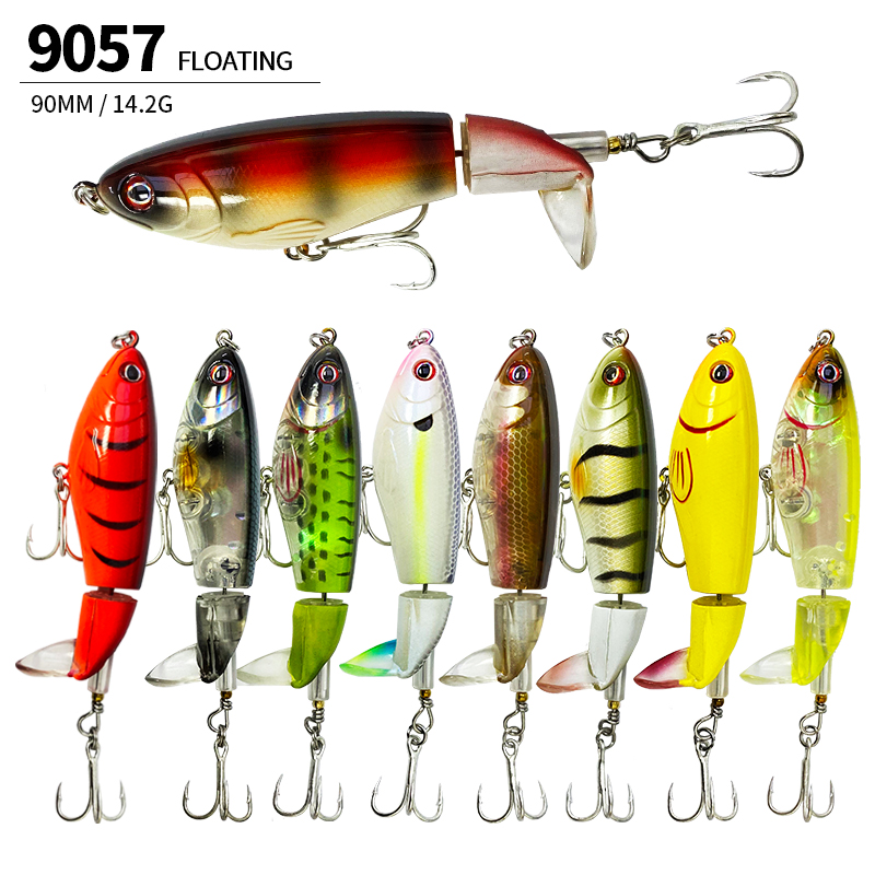 Fishing Lure Soft Plastic - 14g 90mm Rotierender Schwanz Angelköder Flexible
