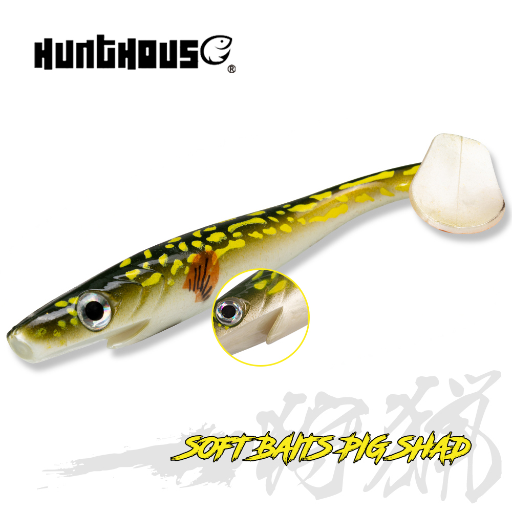 Fishing Lure Soft Plastic - Hunthouse Hechtköder Pig Shad 120mm/150mm/200mm mit