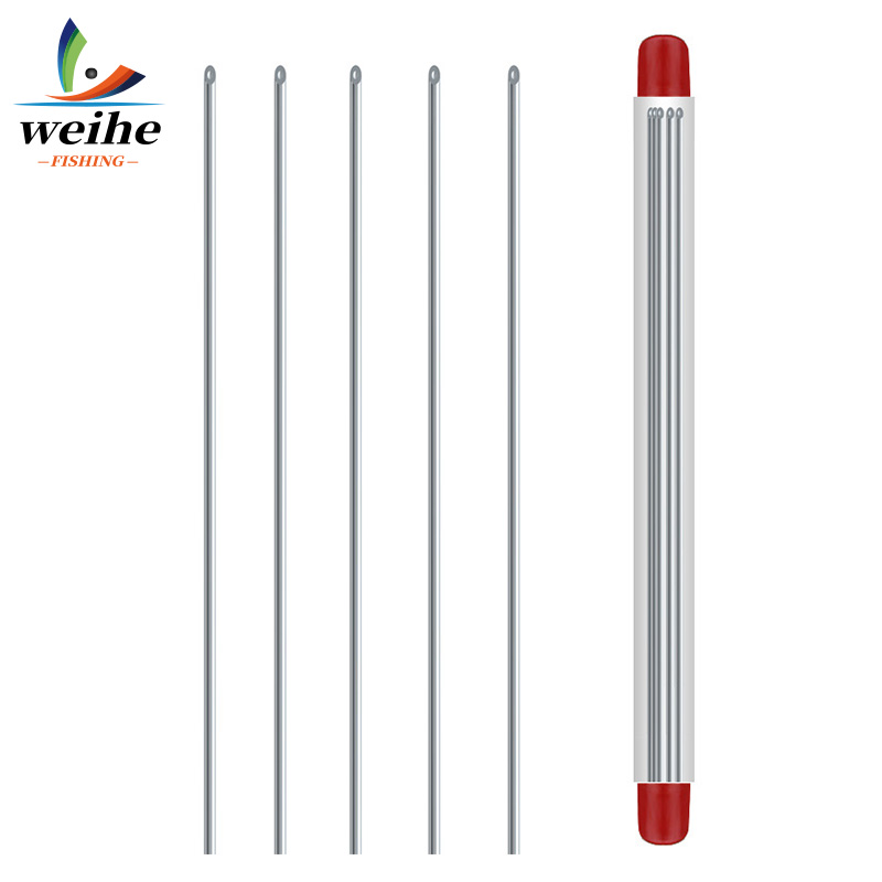 Fishing Lure Making Kit - WEIHE 5 Stück Regenwurm-Luftnadel-Köder-Einfädler 20cm Angelzubehör