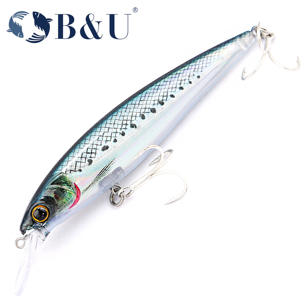 Fishing Lure Jerkbait - B&U Salzwasser-Angelköder, Minnow, Jerkbait, Kunstköder, langer