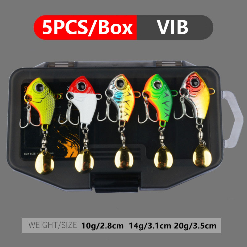 5 PCS In Tackle Box Schwanz Sp – Fishing Lure Blade Bait Bewertung und Preis