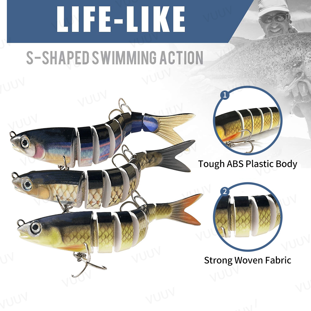 10 Stück Angelköder für Barsch – Fishing Lure Swimbait Bewertung und Preis
