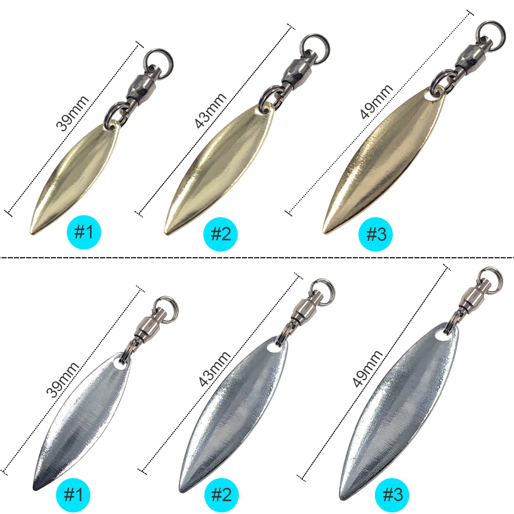10 stücke Willowleaf Klingen S – Fishing Lure Blade Bait Bewertung und Preis