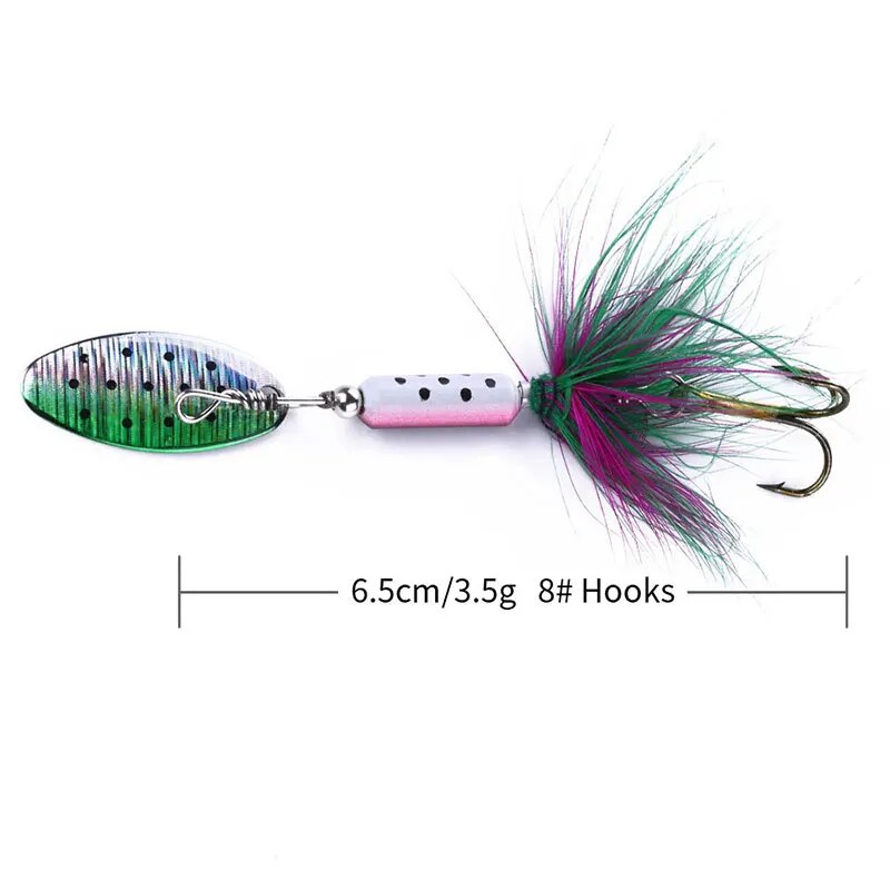 Metall VIB Lockt 1PCS 3,5g Fed – Fishing Lure Spoon Bewertung und Preis