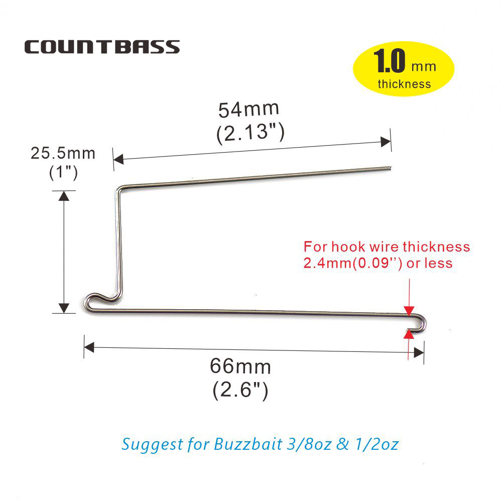 COUNTBASS 50 stücke Edelstahl  – Fishing Lure Buzzbait Bewertung und Preis