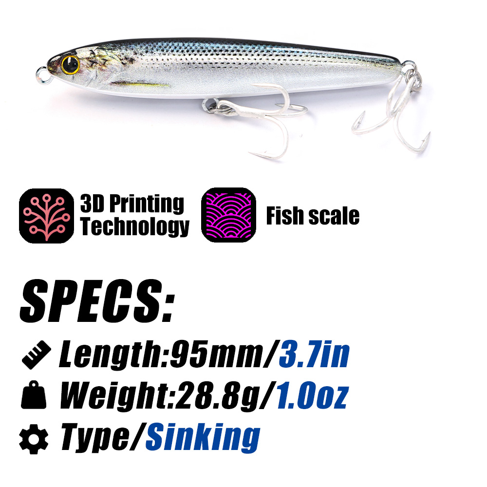 B&U Sinking Pencil Angelköder  – Fishing Lure Jerkbait Bewertung und Preis