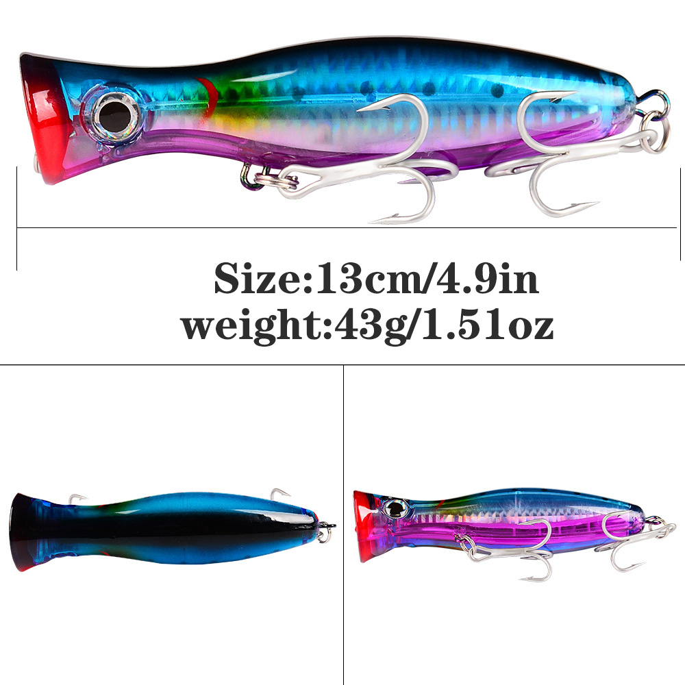 PROBEROS 1 Stück 13 cm 43 g Po – Fishing Lure Topwater Bewertung und Preis