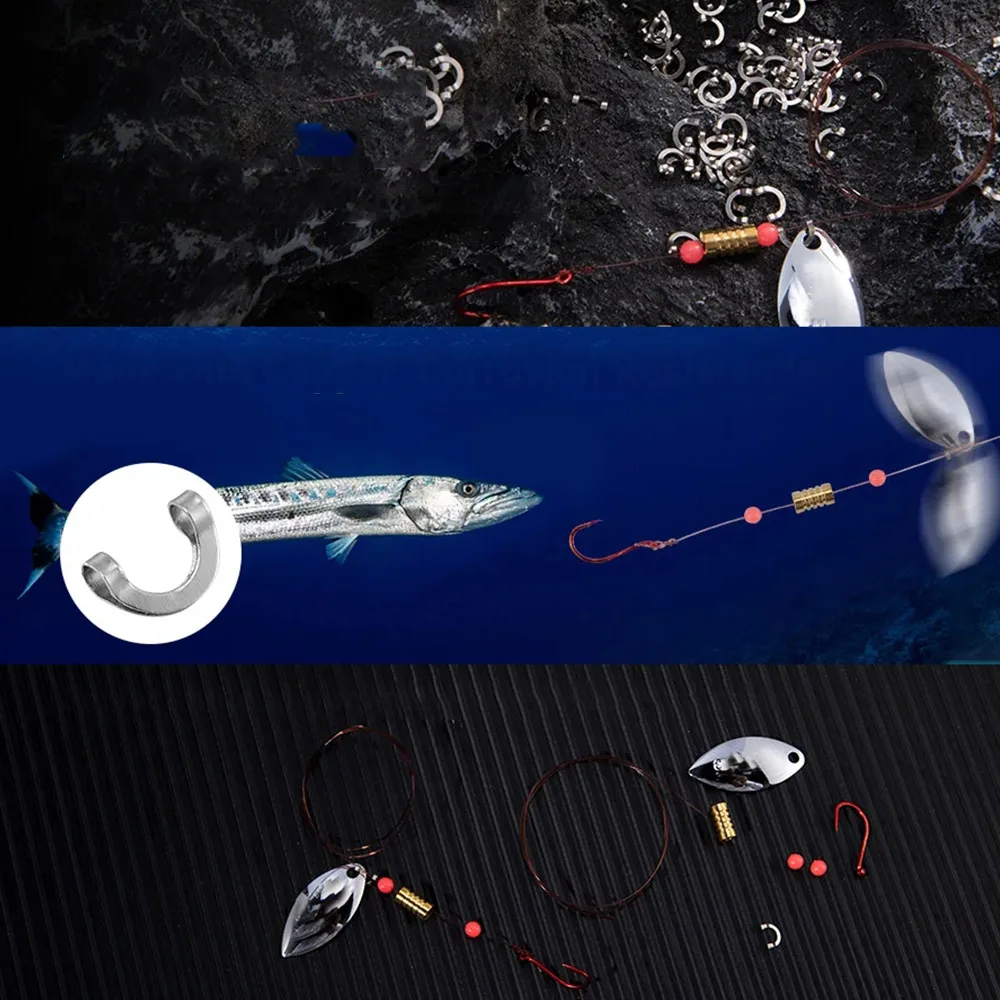 100 stücke Angeln U Förmigen F – Fishing Lure Spinnerbait Bewertung und Preis