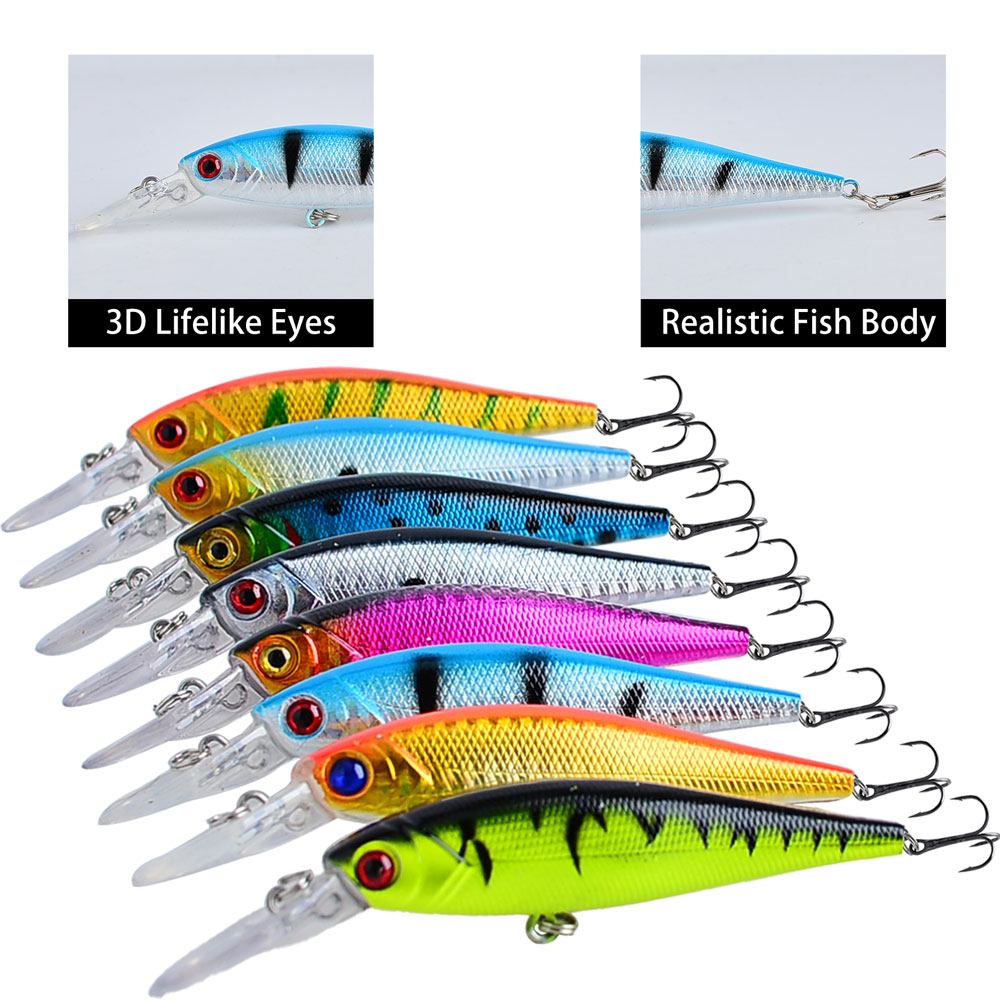 8 Stück Angelköder 10cm/9g Kün – Fishing Lure Swimbait Bewertung und Preis