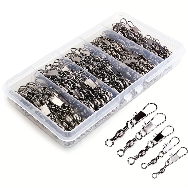 50/200 Stück Barrel-Snap-Wirbe – Fishing Lure Accessories Bewertung und Preis