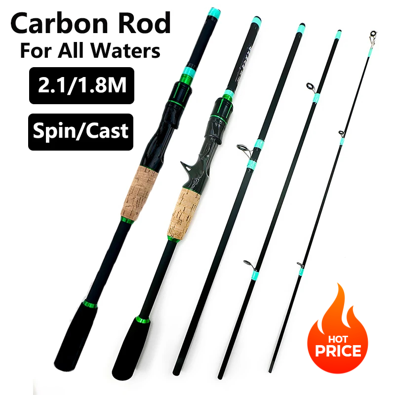Casting Spinning Angelrute mit – Fishing Lure Jig Bewertung und Preis